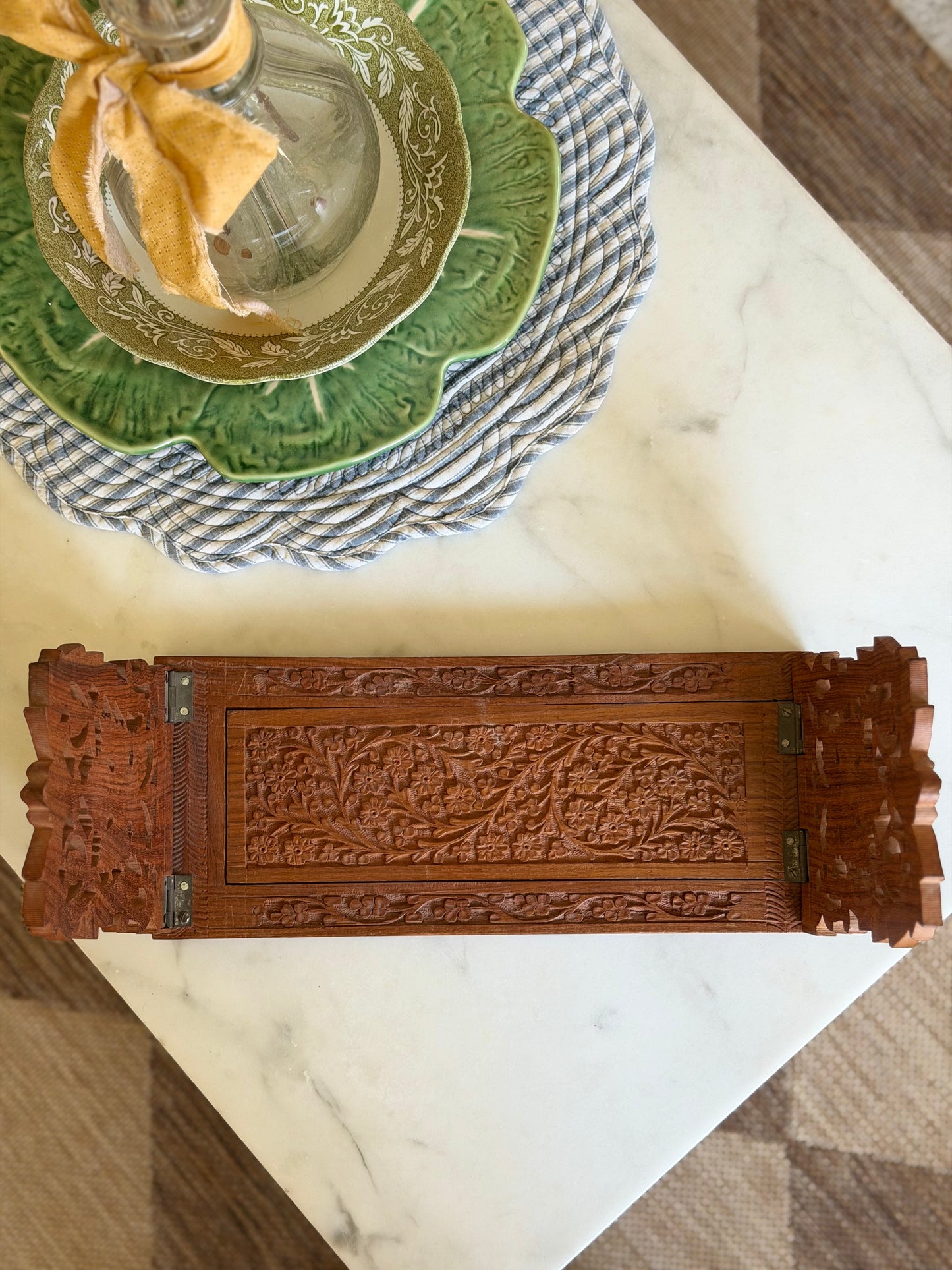 Carved Wooden Book-holder