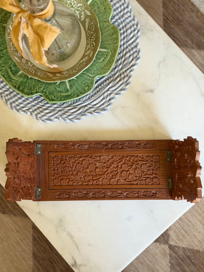 Carved Wooden Book-holder