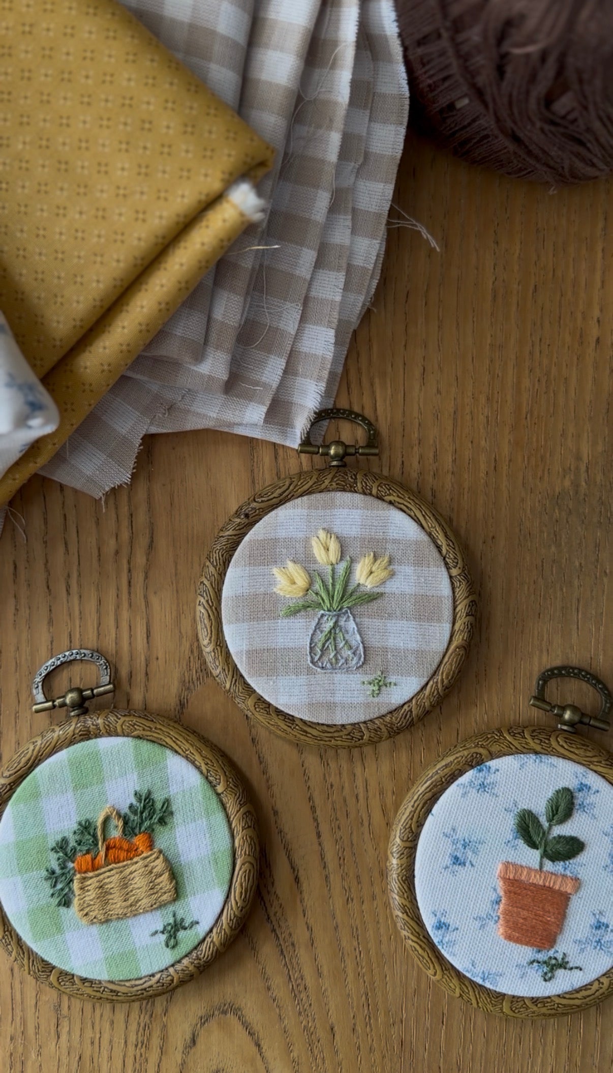 Mini Spring Embroidery Magnets (sold separately)