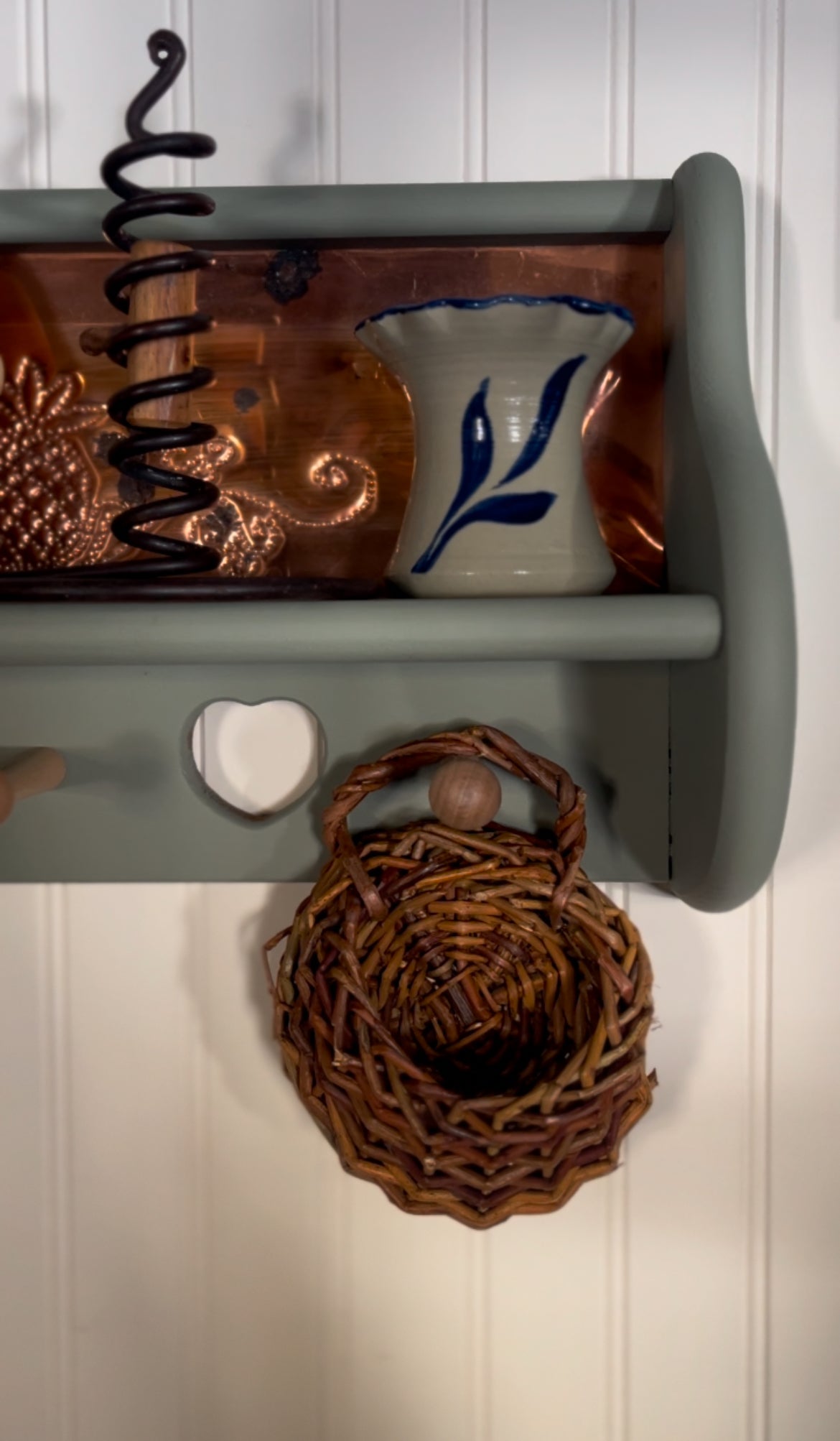 Woven Stick Hanging Basket (two sizes)