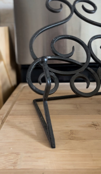 Wrought Iron Cook Book Holder