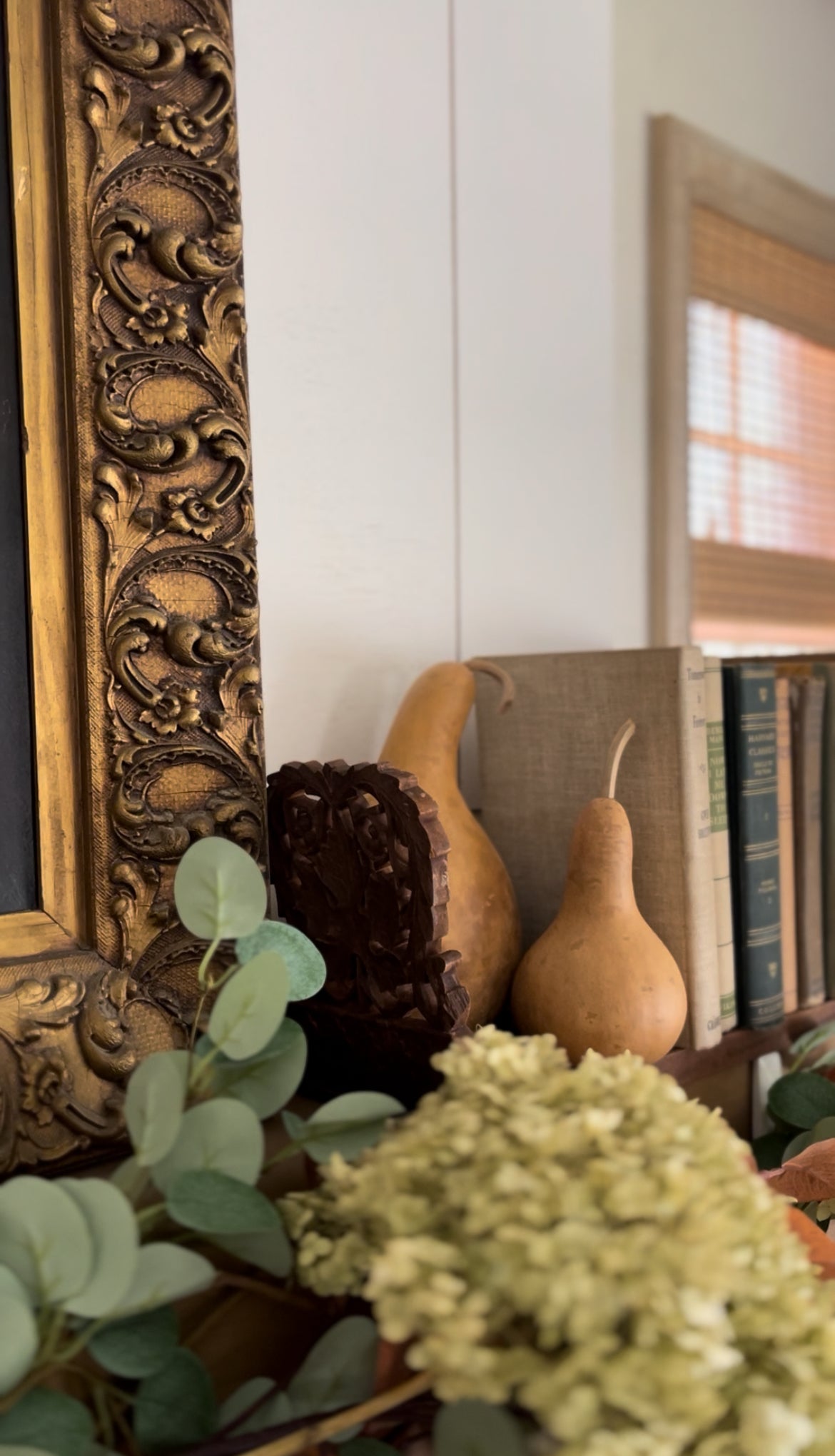 Hand Carved Wooden Folding and Expandable Book Ends