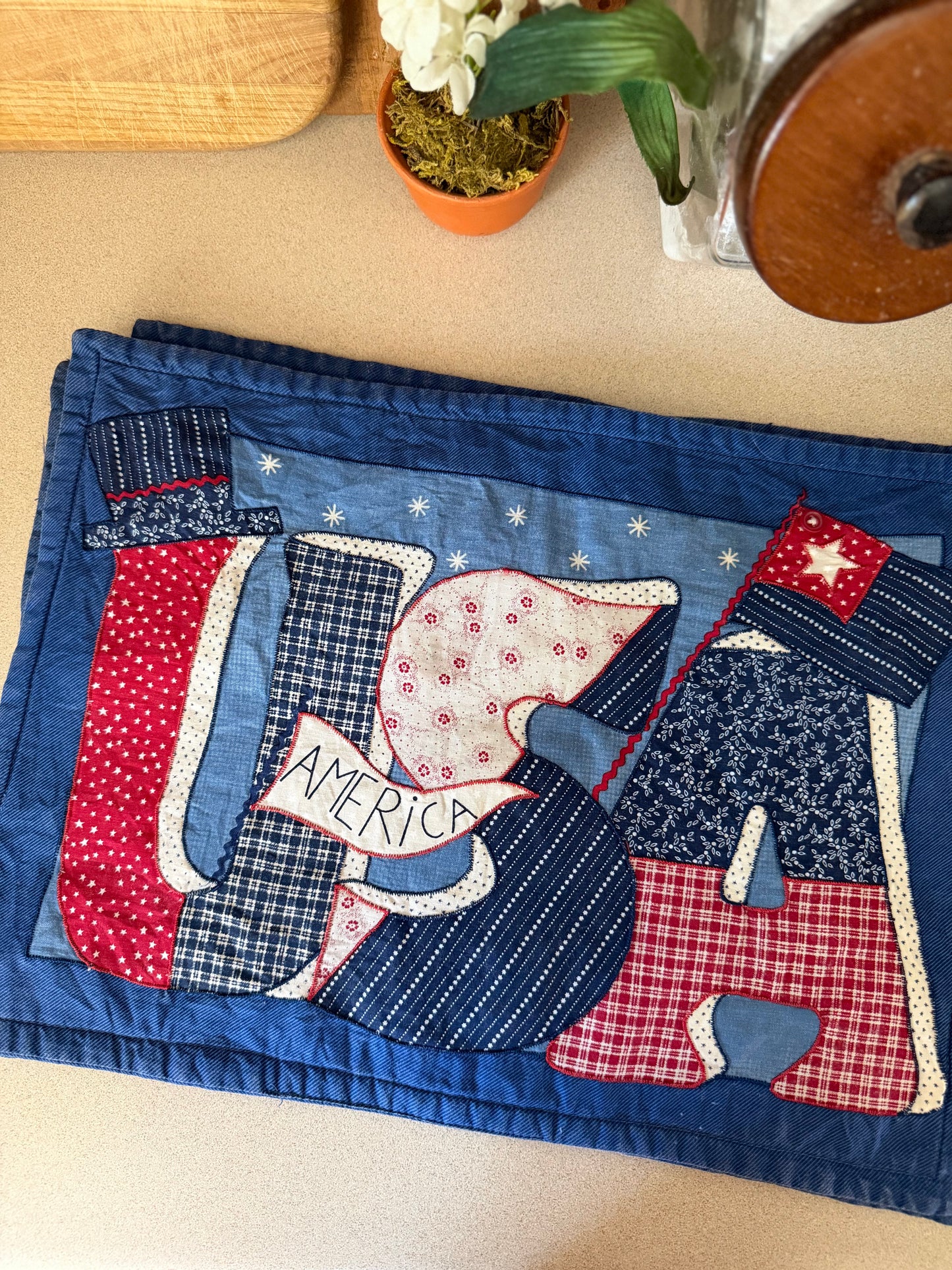 Quilted Americana Placemats Set of 6