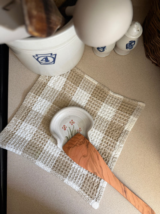 Pottery Spoon Rest by Whynot Pottery