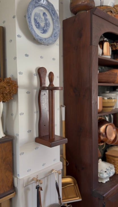 Standing Wooden Paper Towel Holder