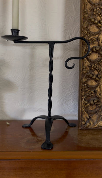 Wrought Iron Twisted Candle Holder