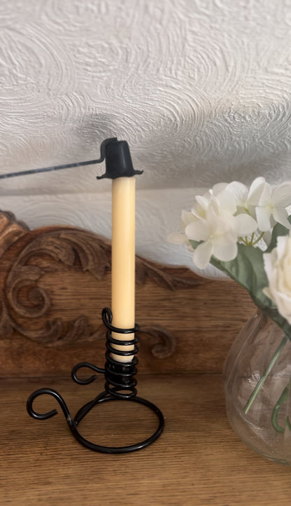 Black Twisted Metal Candle Snuffer