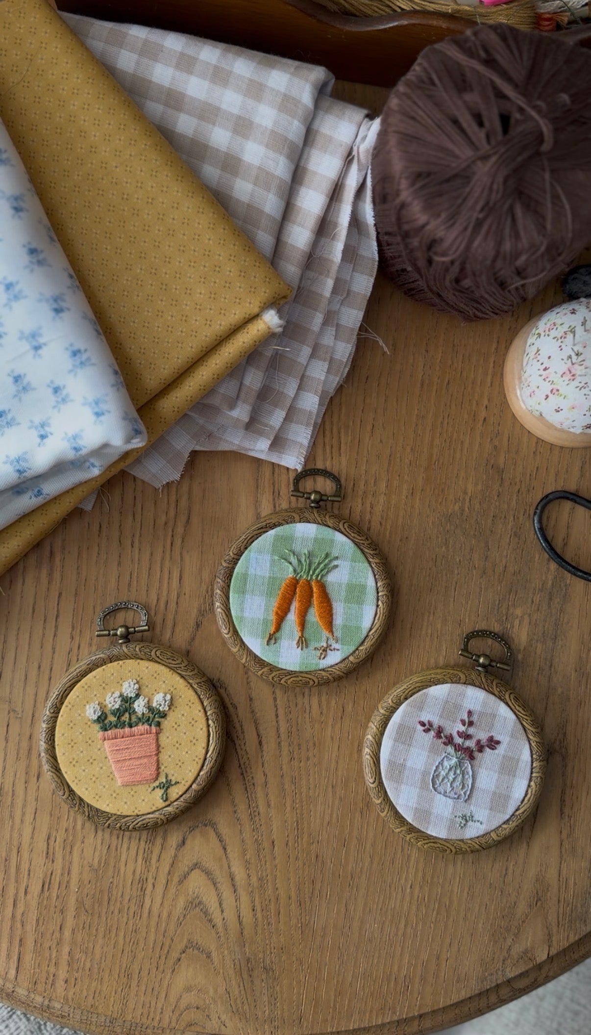 Mini Spring Embroidery Magnets (sold separately)