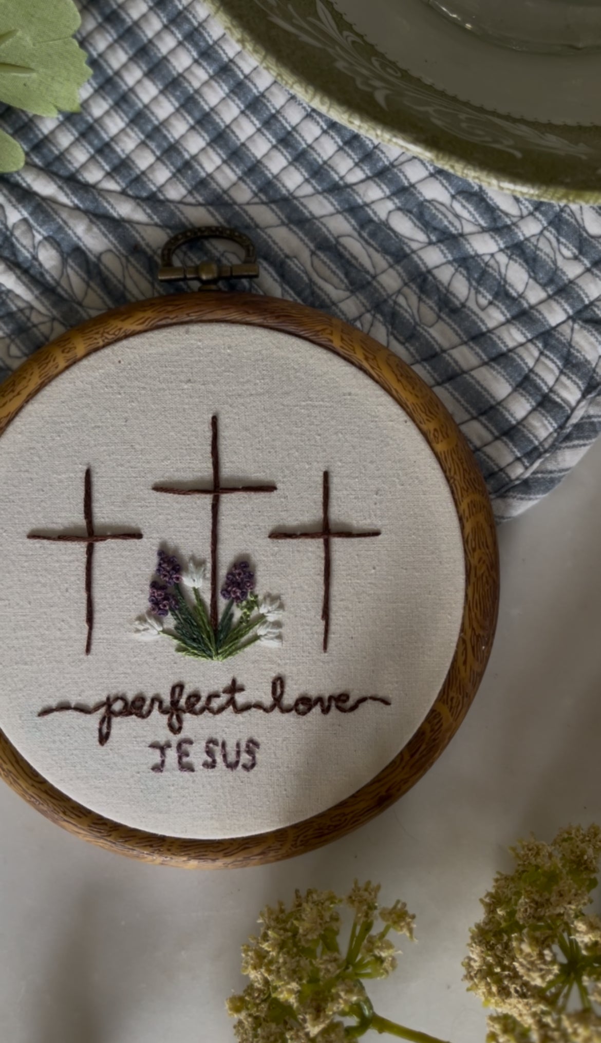 “Perfect Love” Embroidery