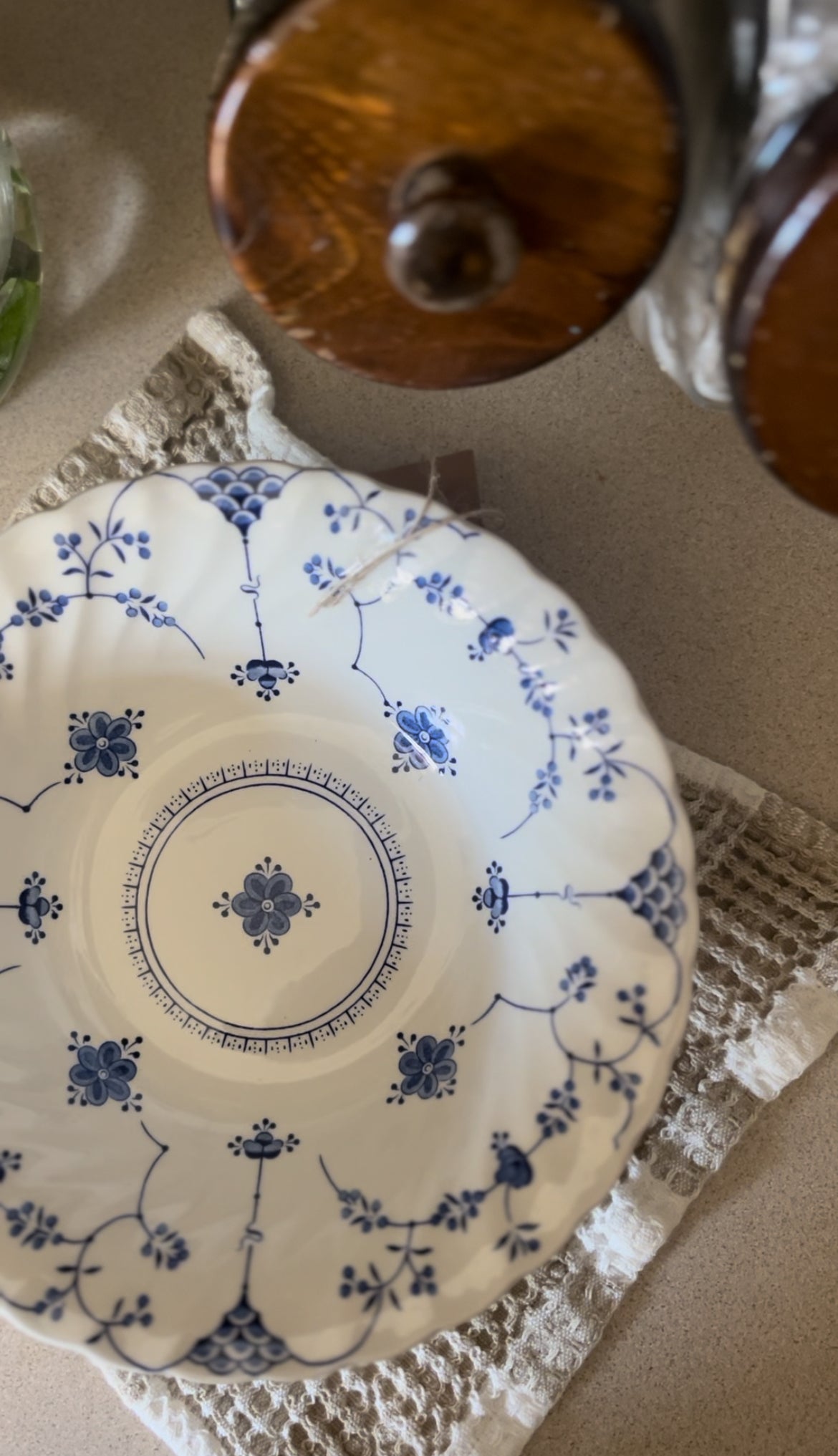 Myott Meakin Blue and White Mixing Bowl