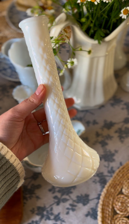 Anchor Hocking Milk Glass Bud Vases (choose from assorted sizes and styles)