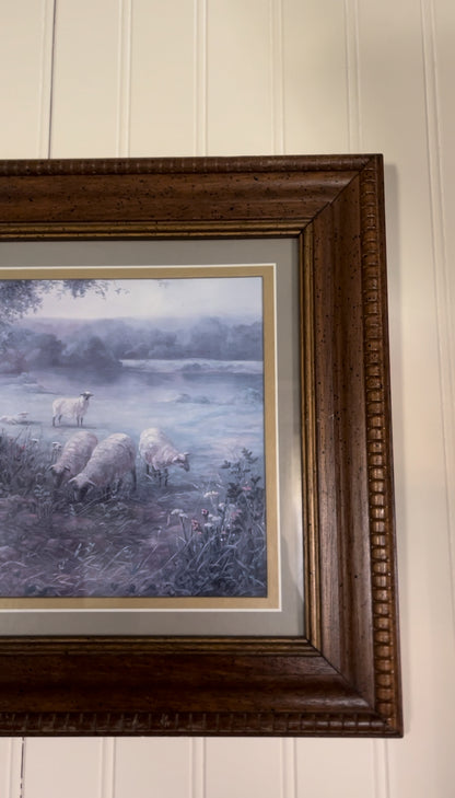 Bettie Felder "thru god's grace" Framed Matted Print of Shepherd Girl