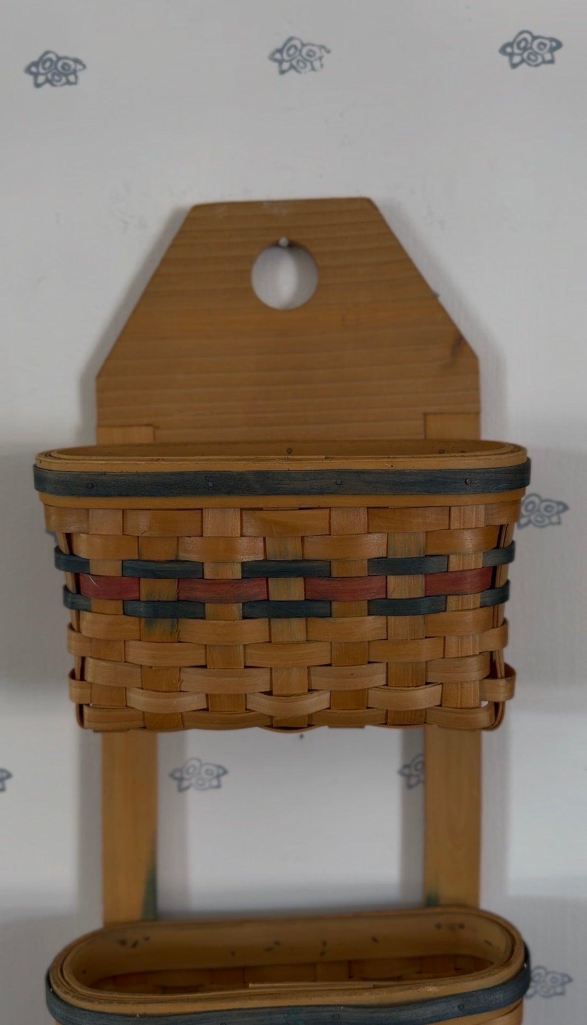 Wall Hanging Double Basket Organizer