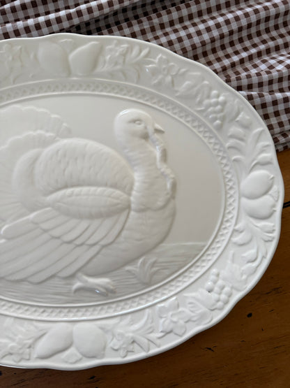 White Turkey Platter