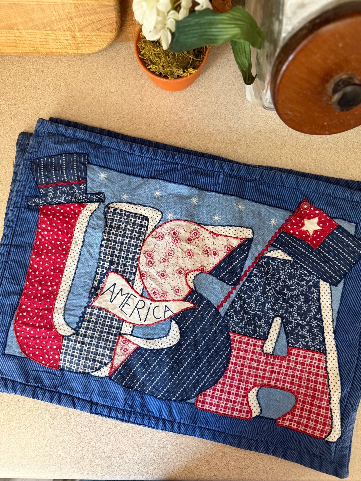 Quilted Americana Placemats Set of 6