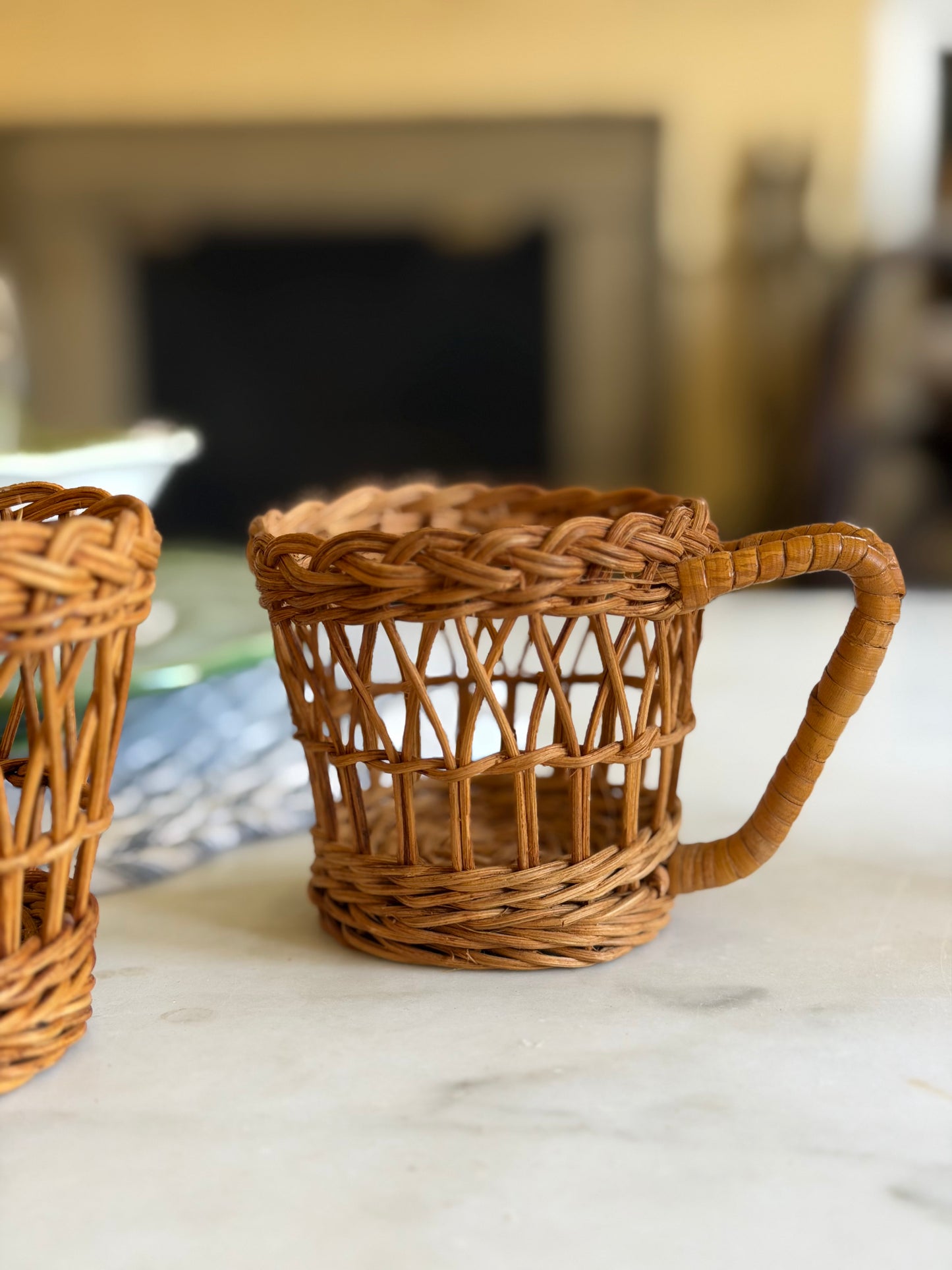 Vintage Wicker Cup Holders (sold separately)