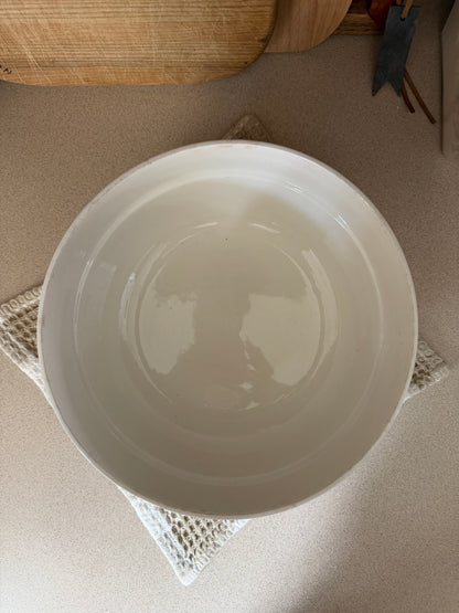White Ironstone Bowl made in Italy