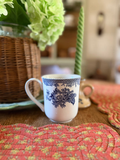 Blue Floral Johnson Bros England Mug