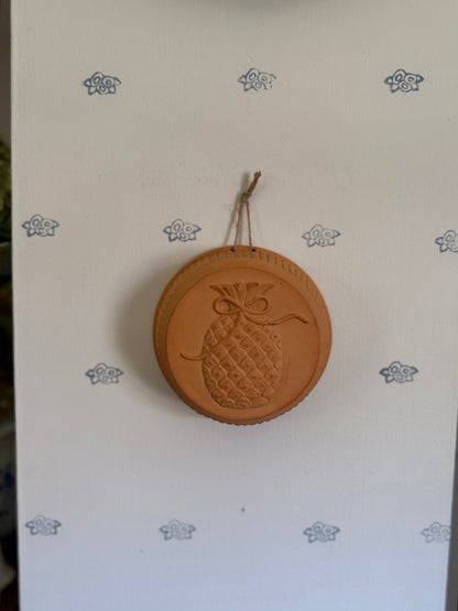 Terra Cotta Pineapple Wall Hanging