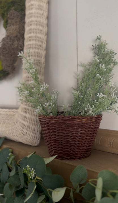 Flower Pot Basket (*florals not included)