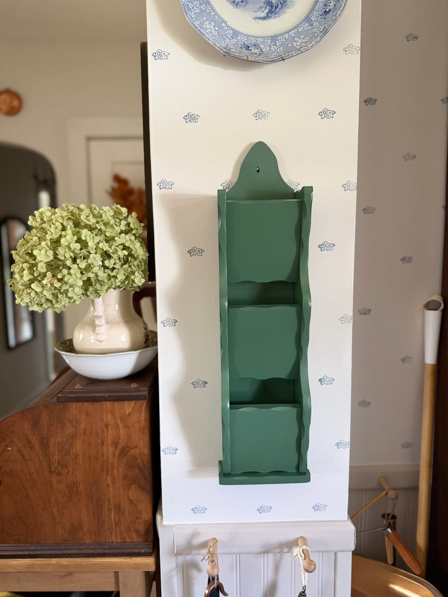 Wooden Wall Mail Organizer