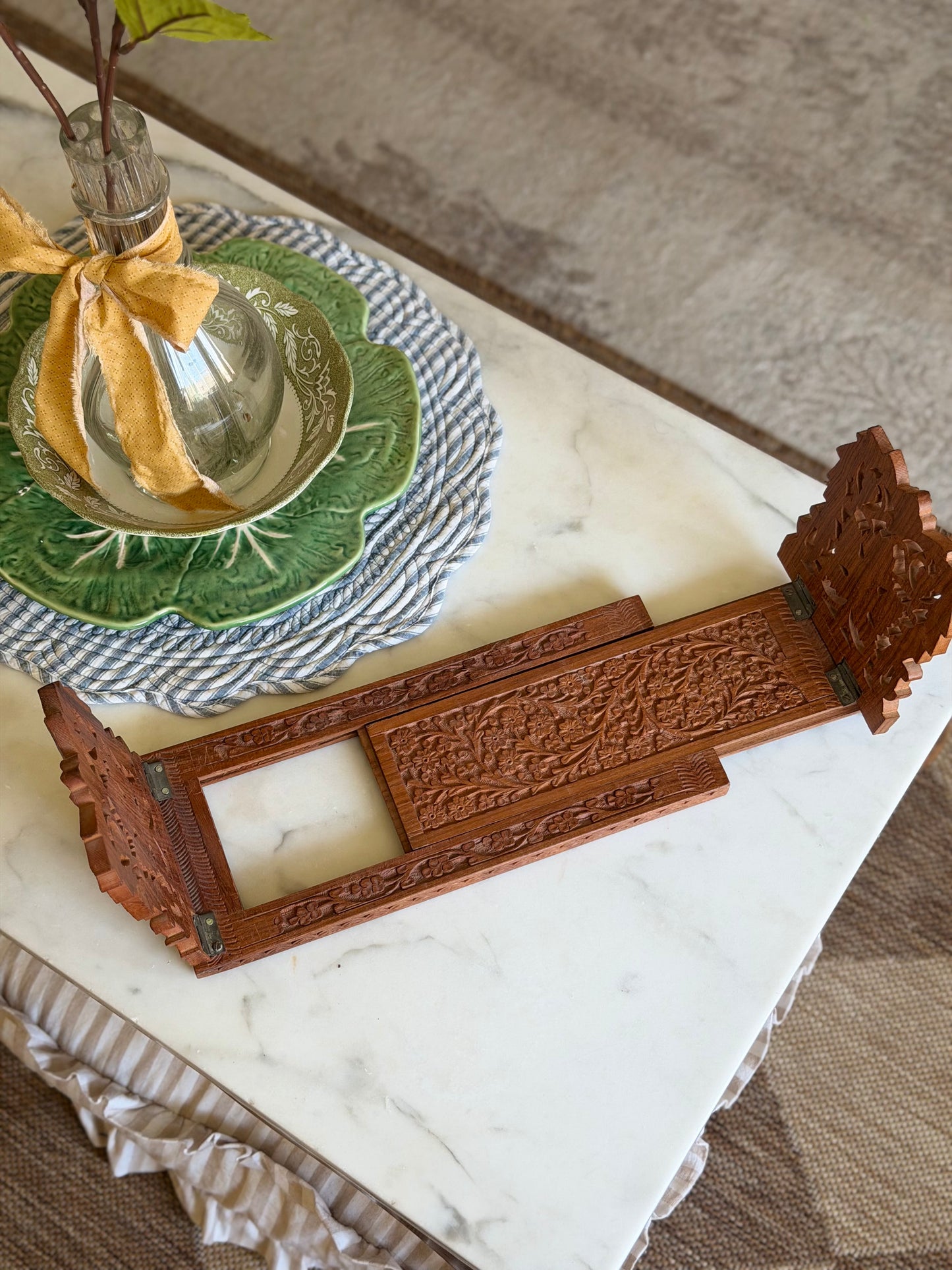 Carved Wooden Book-holder