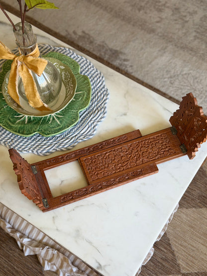 Carved Wooden Book-holder