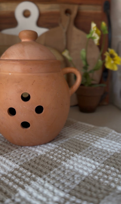 Terracotta Garlic Keeper