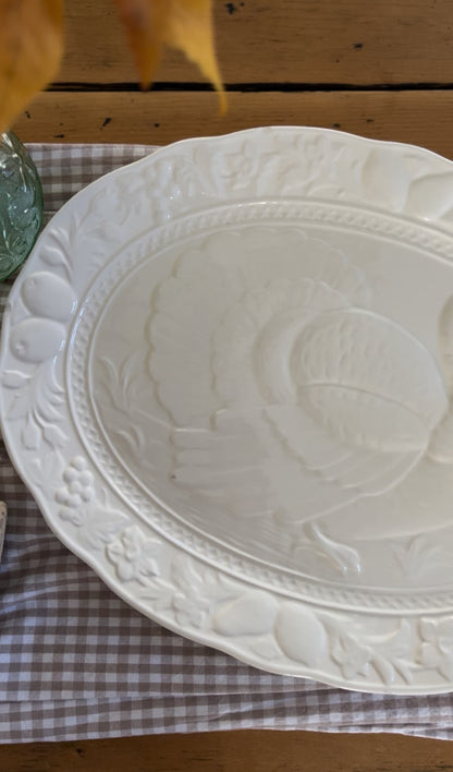 White Turkey Platter