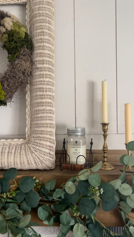 Vintage Wire Jar Holder (*candle not included)
