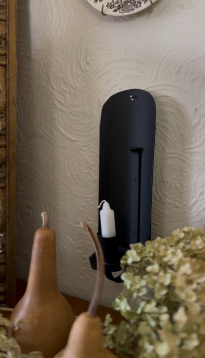 Black Metal Wall Sconce