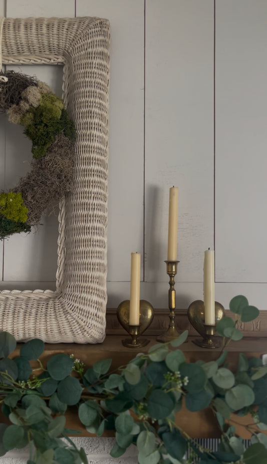 Set of 2 Brass Heart Sconces