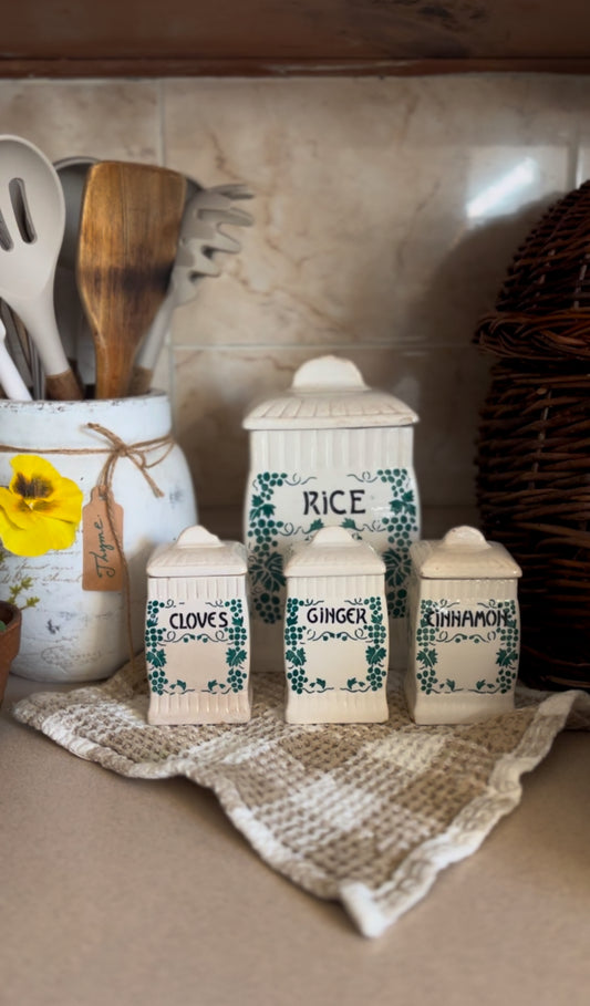 Ceramic Canister Set made in Germany