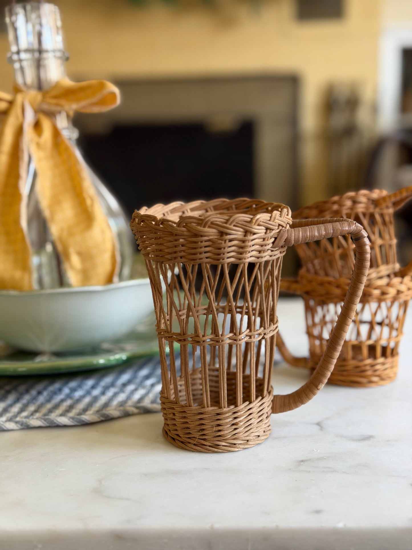 Vintage Wicker Cup Holders (sold separately)