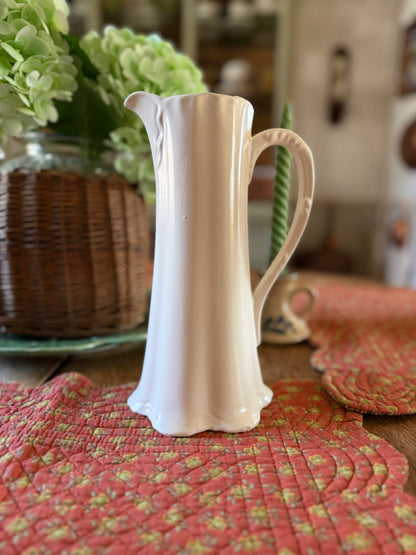 White Cramer Mold Pitcher