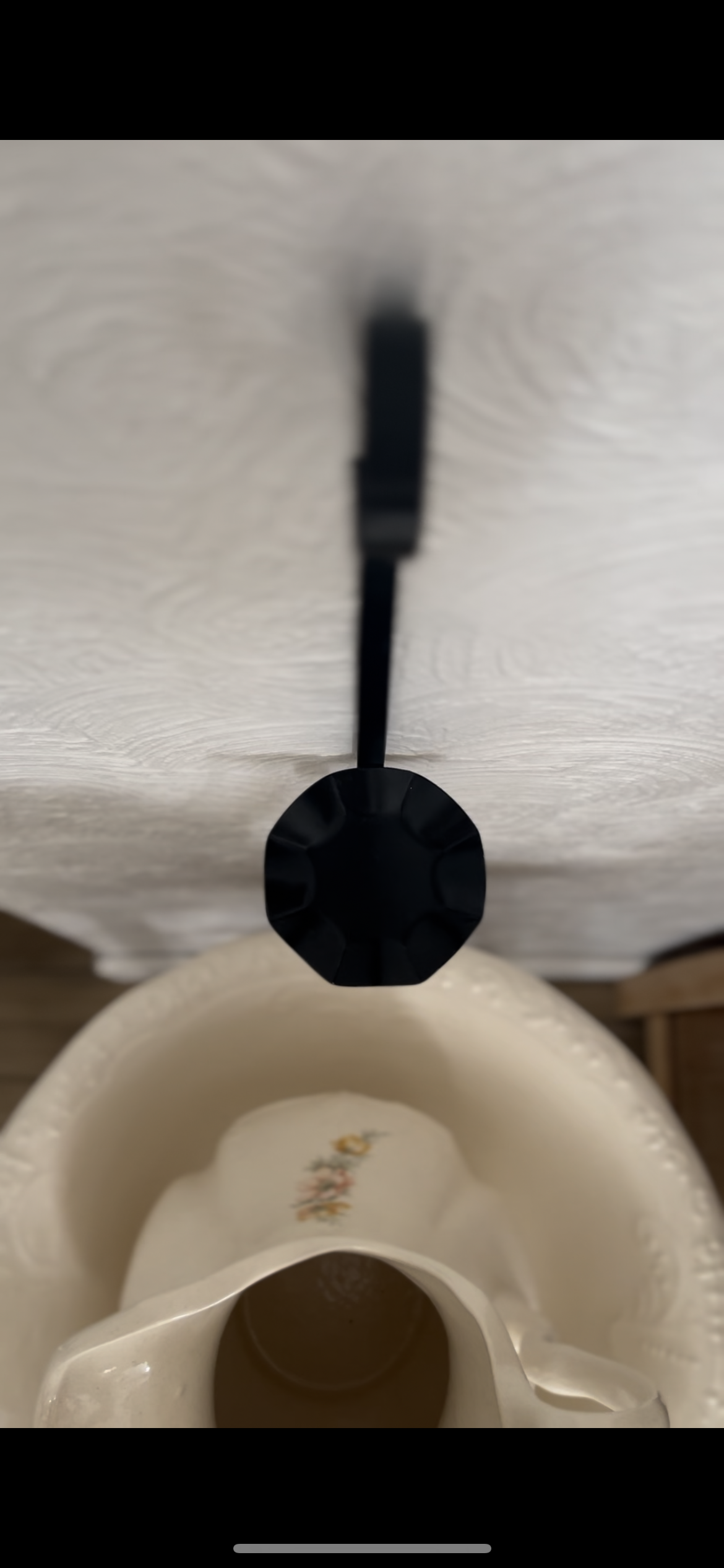 Black Metal Wall Sconce (candle not included)