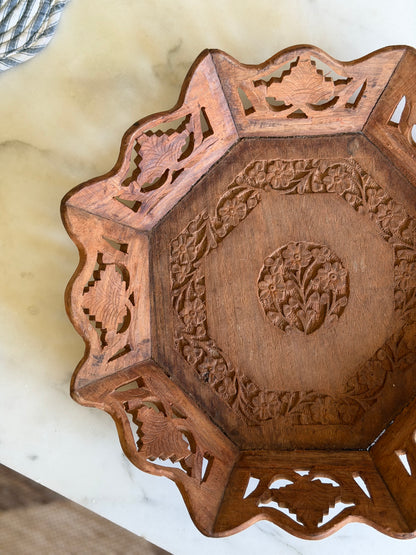 Carved Wooden Tray