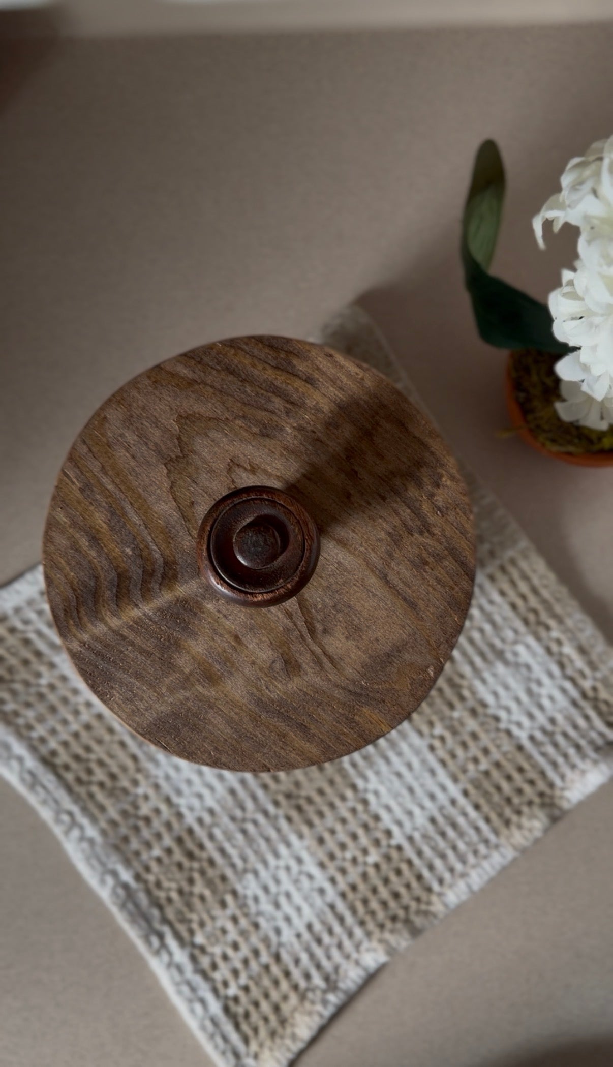 Set of 3 Vintage Rosenthal Netter Blue Geese Ceramic Canisters with Hand-Made Wooden Lids