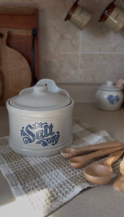 Pfaltzgraff Salt Cellar Crock with Lid