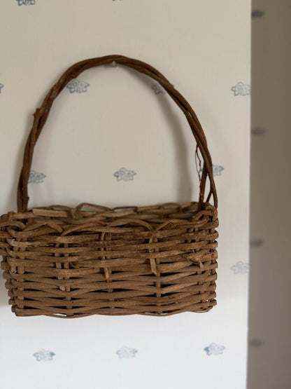Rustic Woven Stick Wall Basket (flowers not included)