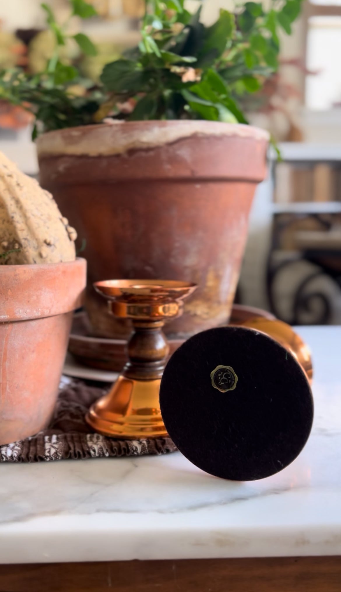 Set of 2 Coppercraft Guild Candle Holders