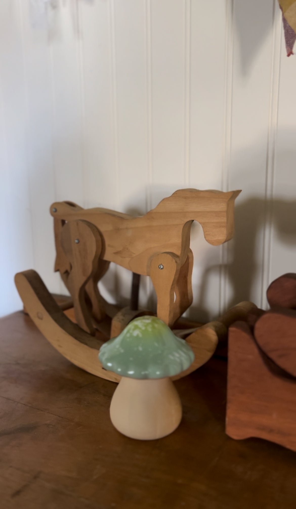 Solid Wood Rocking Horse