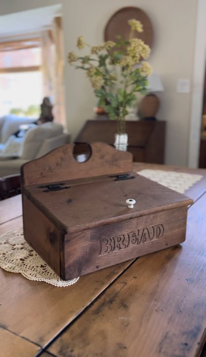 Solid Wood Bread Box