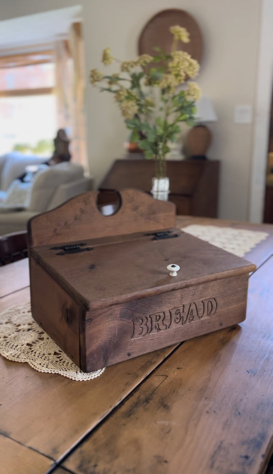 Solid Wood Bread Box