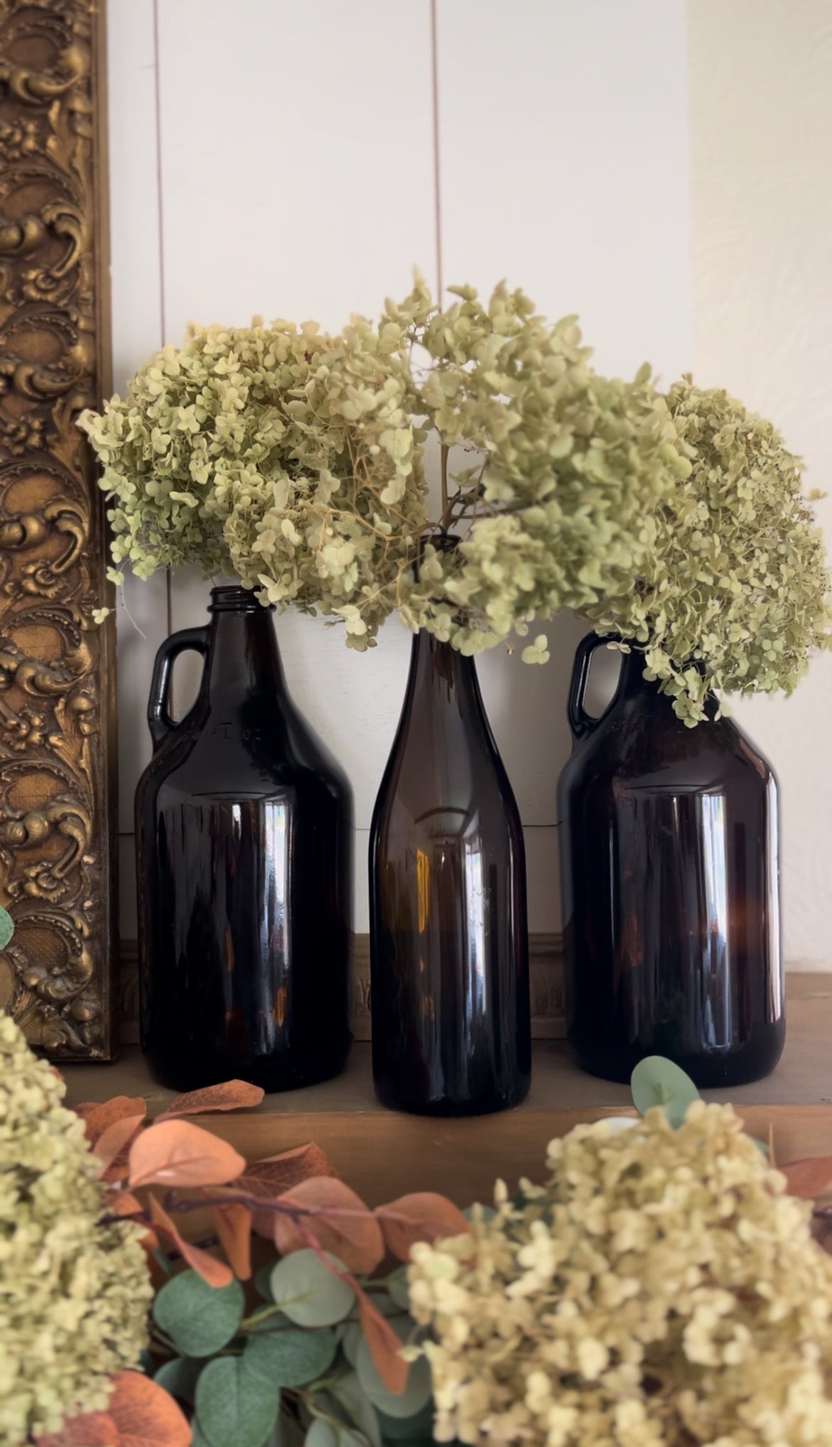 Amber Glass Bottles - each sold separately (2 growlers and 1 bottle available)