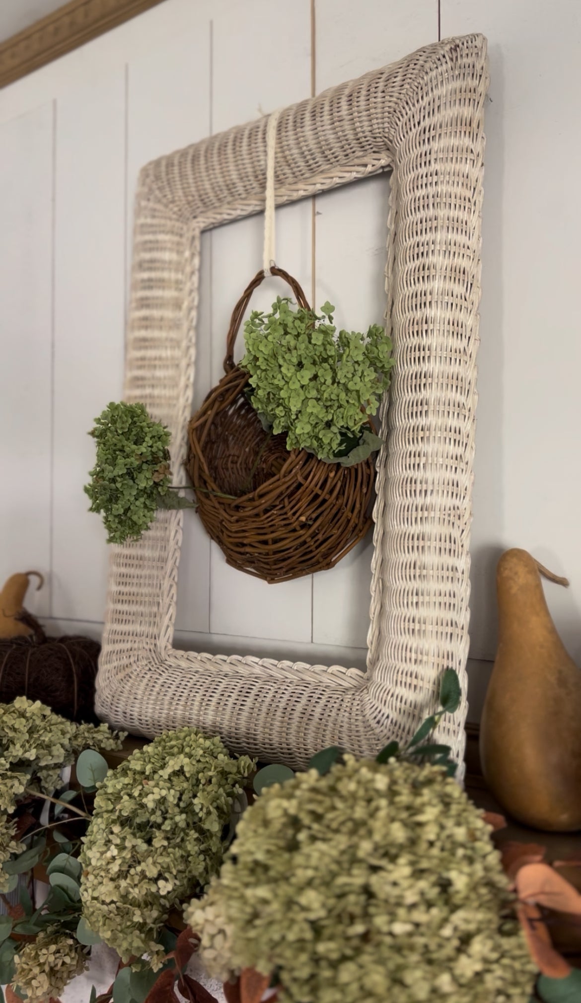 Woven Stick Hanging Basket