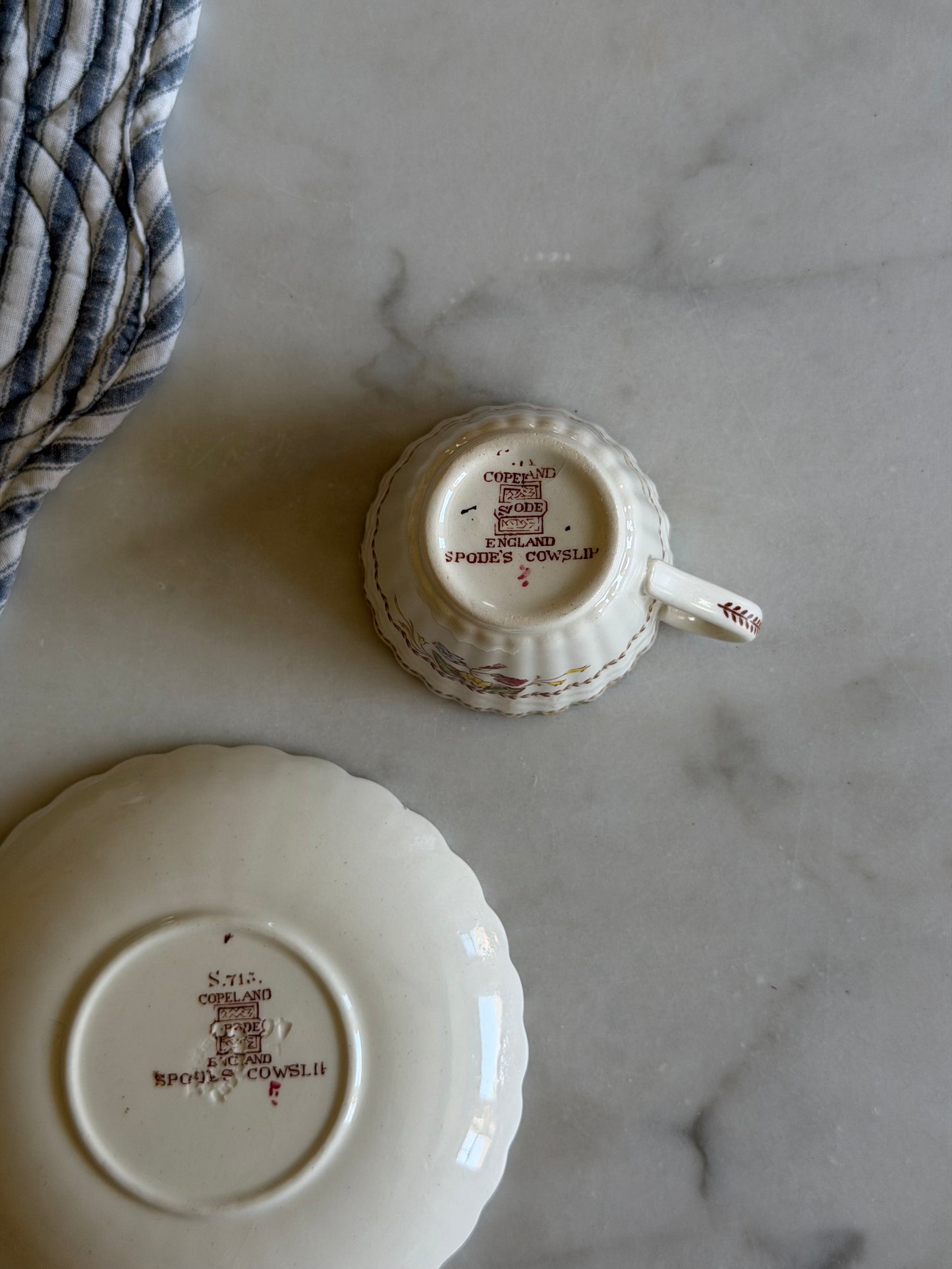 Copeland Spode Cowslip Demitasse Cup and Saucer made in England