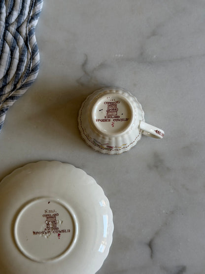 Copeland Spode Cowslip Demitasse Cup and Saucer made in England