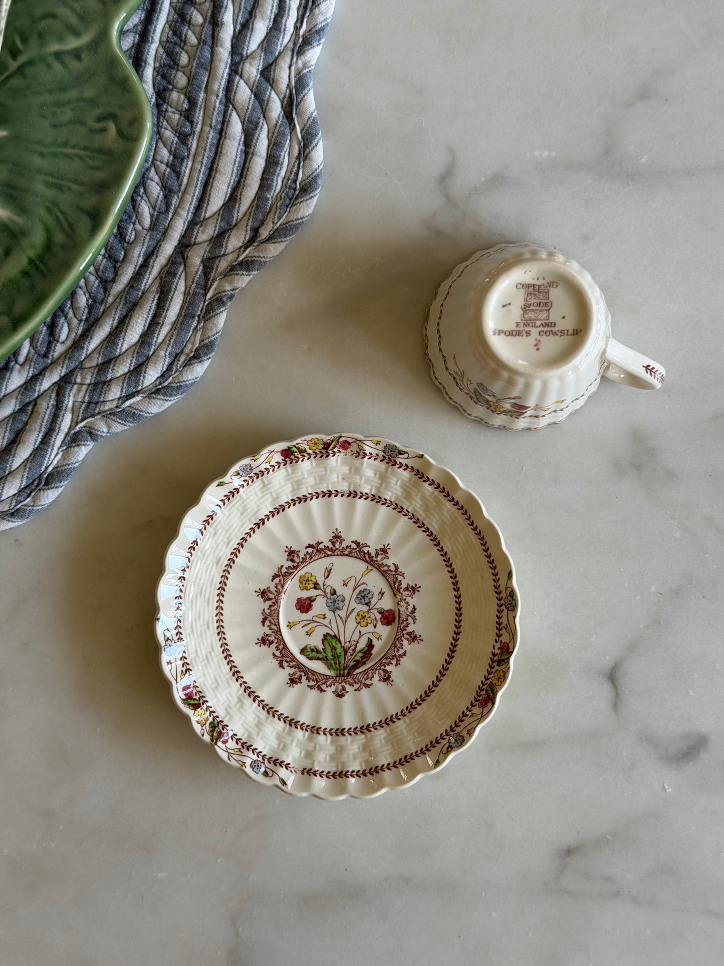 Copeland Spode Cowslip Demitasse Cup and Saucer made in England