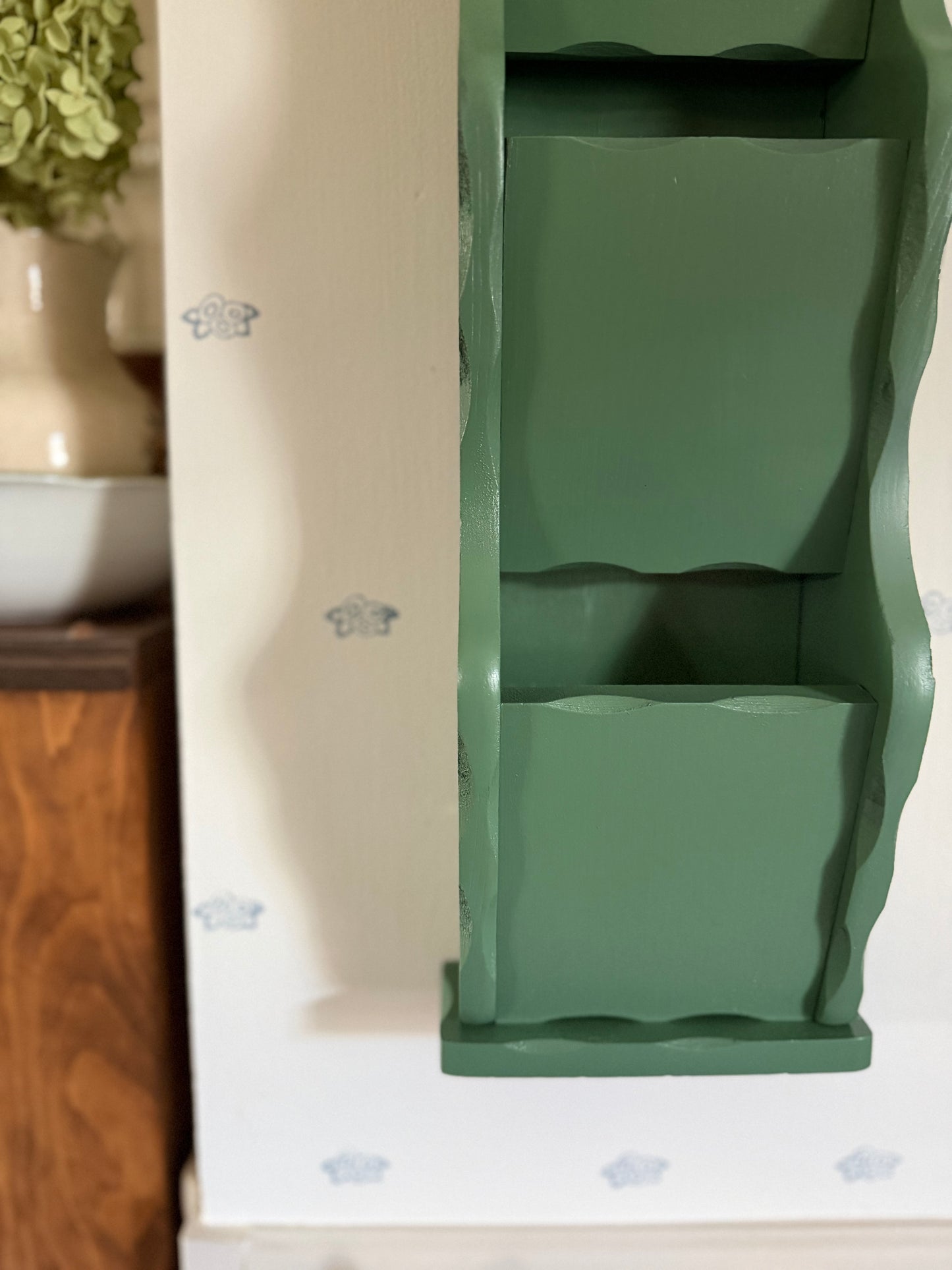 Wooden Wall Mail Organizer